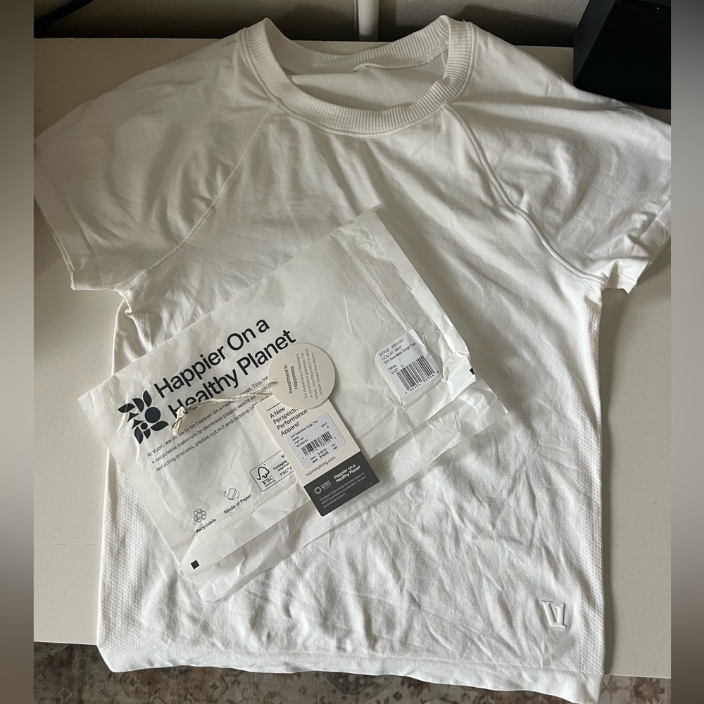 Vuori SS Seamless Surge Tee - White - small